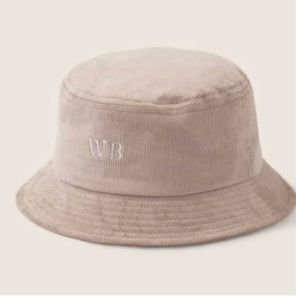 NEW Will + Bear Bucket Hat Perry Corduroy Tan Hemp Cotton Breathable Travel Y2K